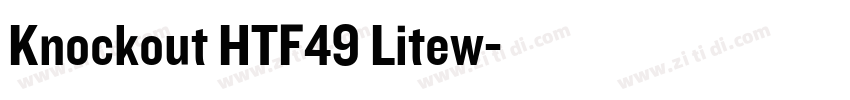 Knockout HTF49 Litew字体转换